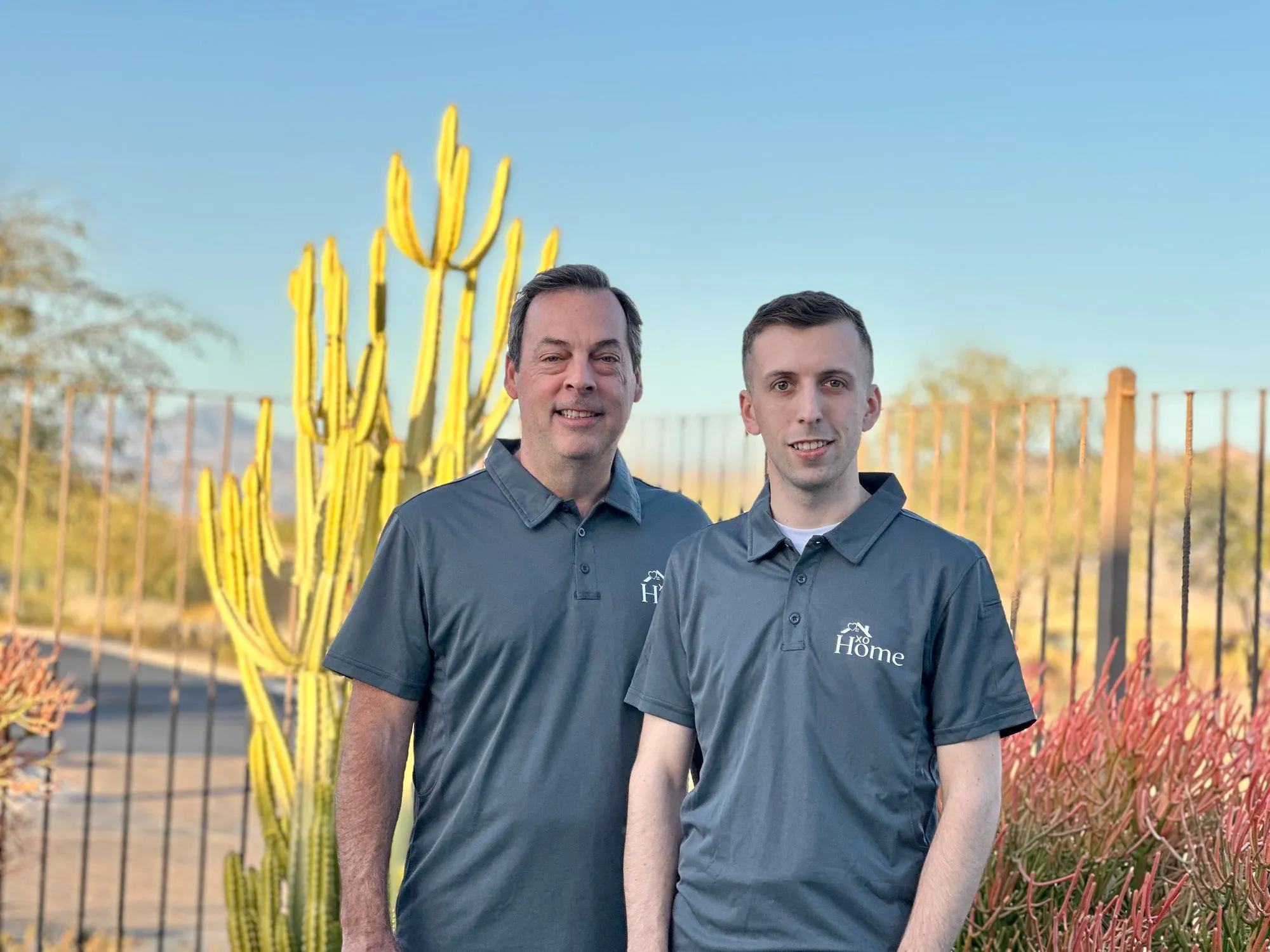 Tommy and Tom Reese of xoHome in xoHome polo shirts